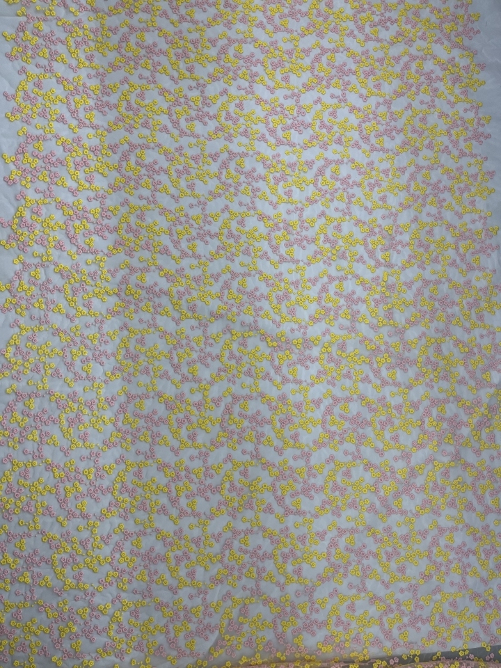 New Styles Colorful Flowers Pattern  with Mesh Plain Embroidery Fabric 101112  dress fabric,plain embroidery,colorful embroidery fabric