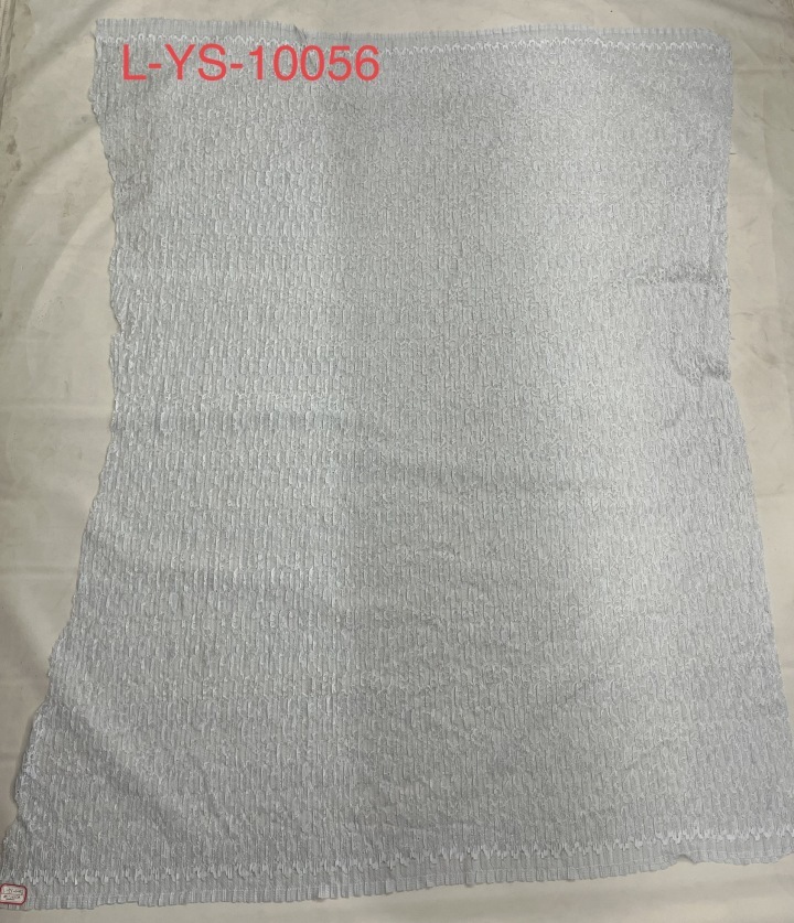 Treading Fashion Design Pleated Blue&Silver Lace Fabric L-YS-10056  