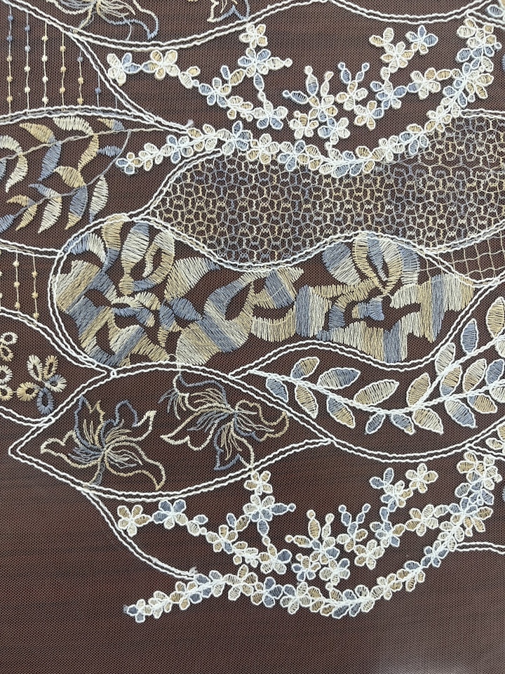 Creative foliage Pattern Plain Embroidery HKP10068-R401  