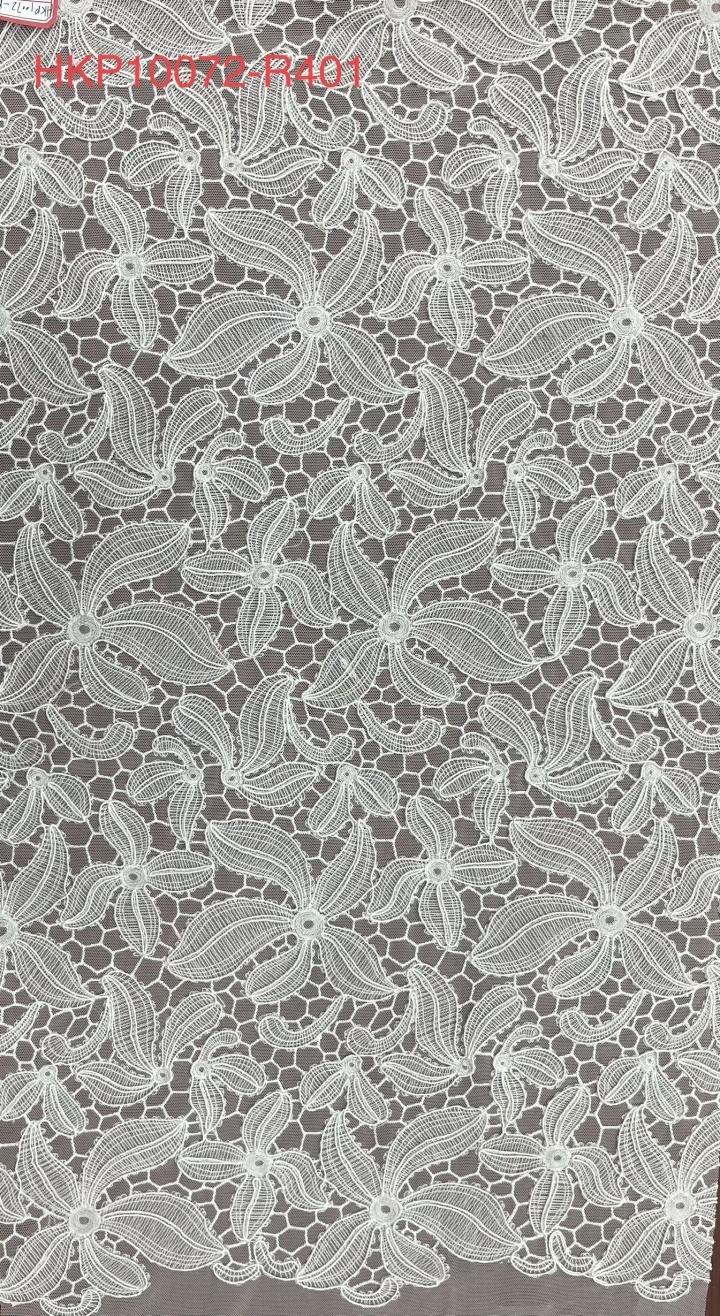 Creative reticulation and Folium japonicum pattern Plain Embroidery HKP10072-R401  