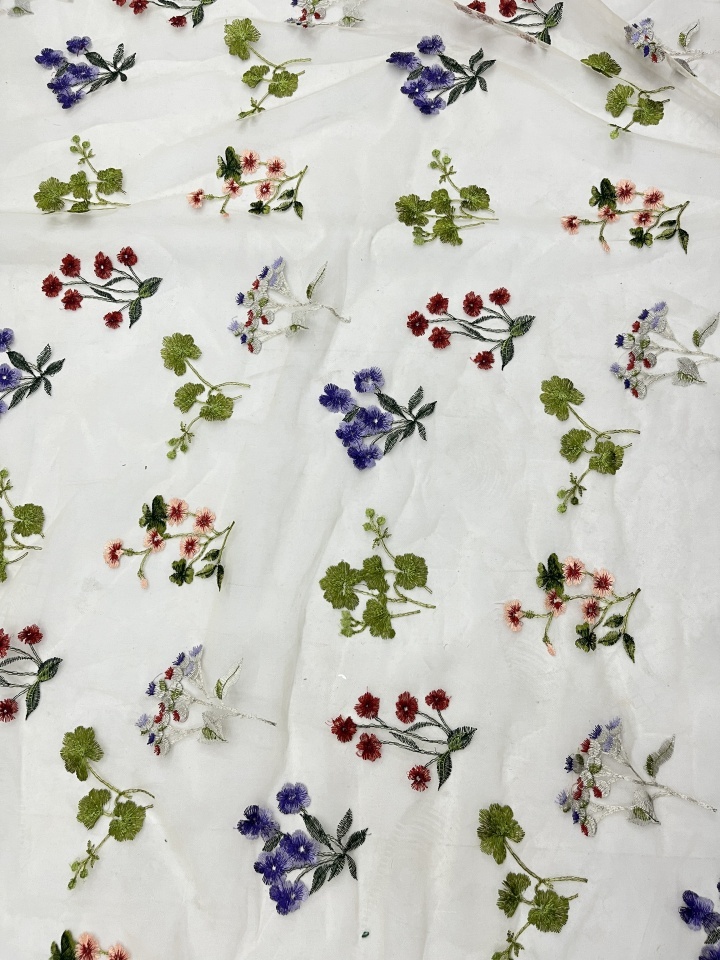 New Styles colorful embroidery and plain embroidery HKC10184  embroidery fabric,fashion embroidery fabric,textile
