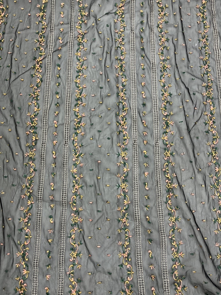 New Styles Colorful Flowers Pattern 3D Embroidery Fabrics HKZ10142  3D embroidery