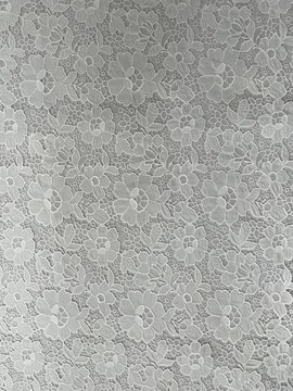 White Flower Pattern with Chiffon Fabric Laser Cutting Embroidery Lace HKH10088  Laser Cutting Embroidery Lace,cotton fabric,wedding dress fabric