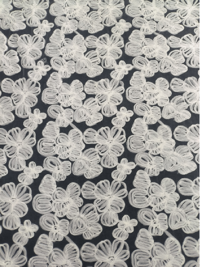 Striking design colling embroidery with flowers pattern HKD10162