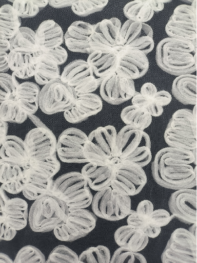 Striking design colling embroidery with flowers pattern HKD10162