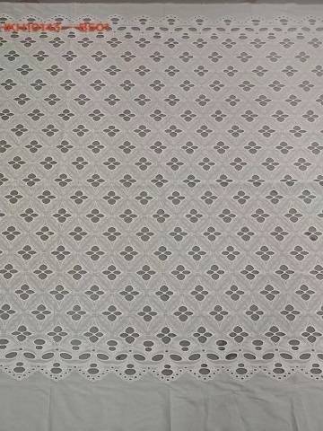 New Styles White  Diamond Pattern Laser Cutting Embroidery Lace  HKH10143  Laser Cutting Embroidery Lace,cotton fabric,wedding dress fabric