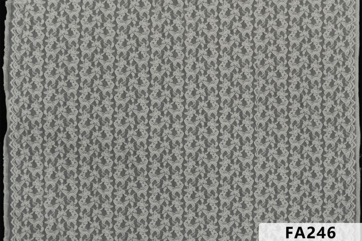 Wrinkle Fabric Embroidery With ButterFly Patterns  FA246  sequins embroidery factory
