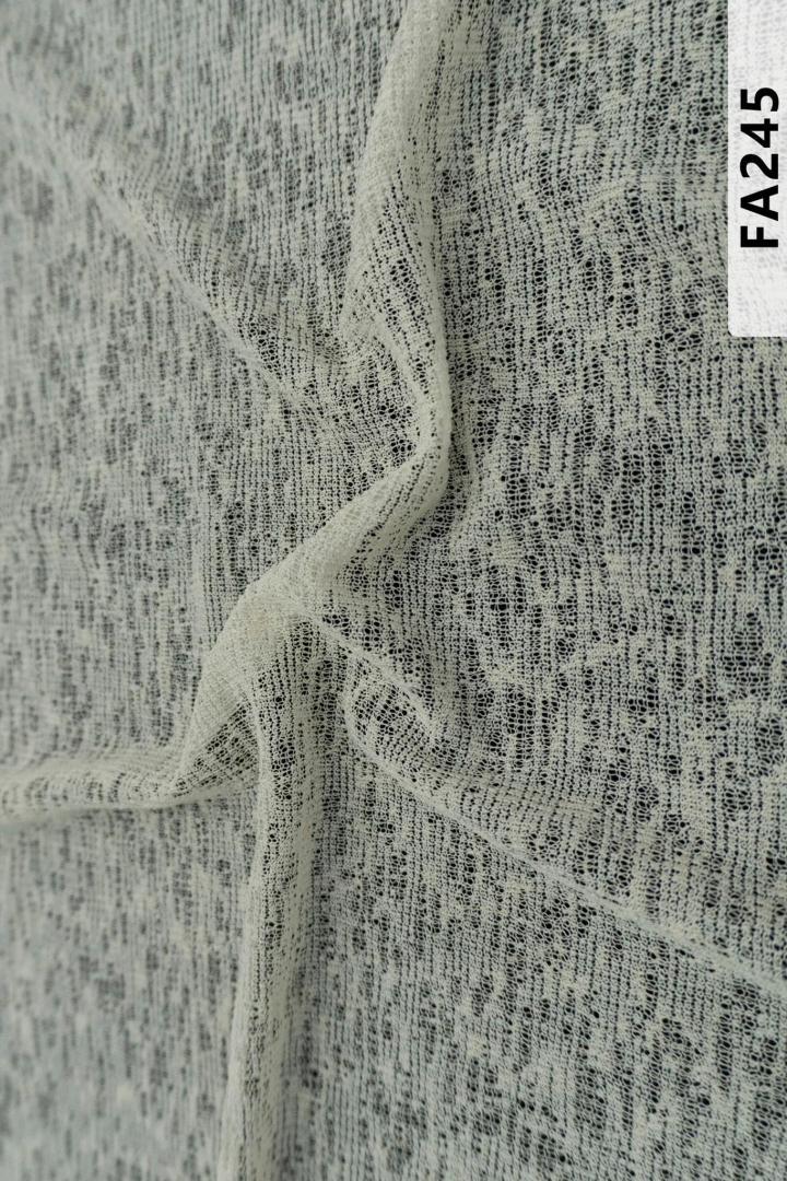 Simple Wrinkle Fabric Embroidery FA245  sequins embroidery factory
