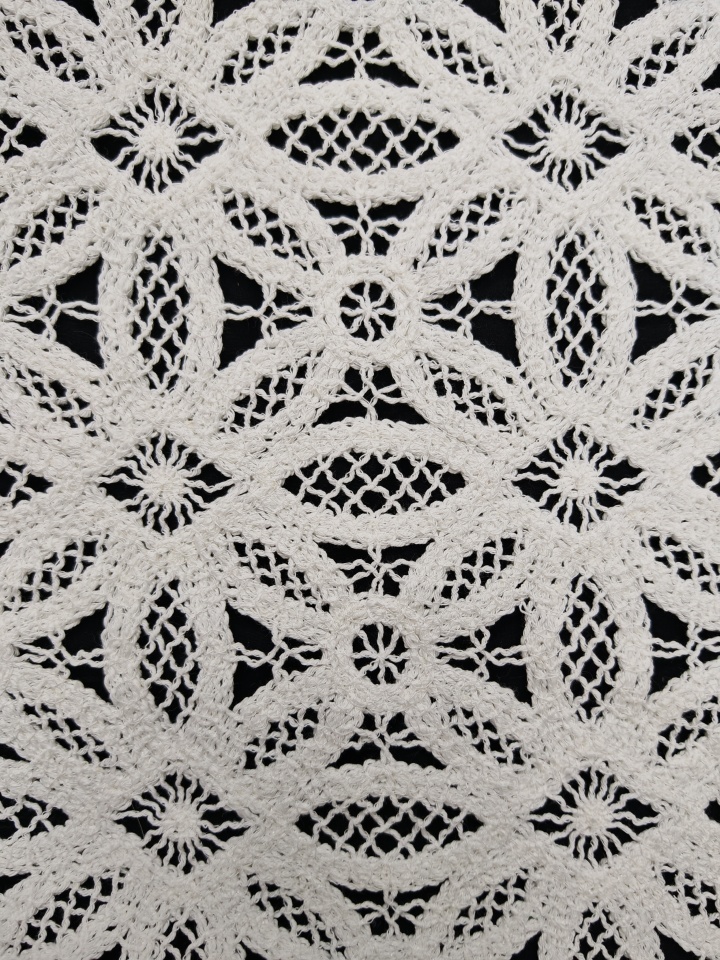 Elegant Flower Pattern With Cording Embroidery HKX10245  sequins embroidery factory