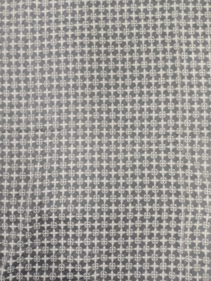 White Feather Yarn With Lace Embroidery HKP10221  sequins embroidery factory