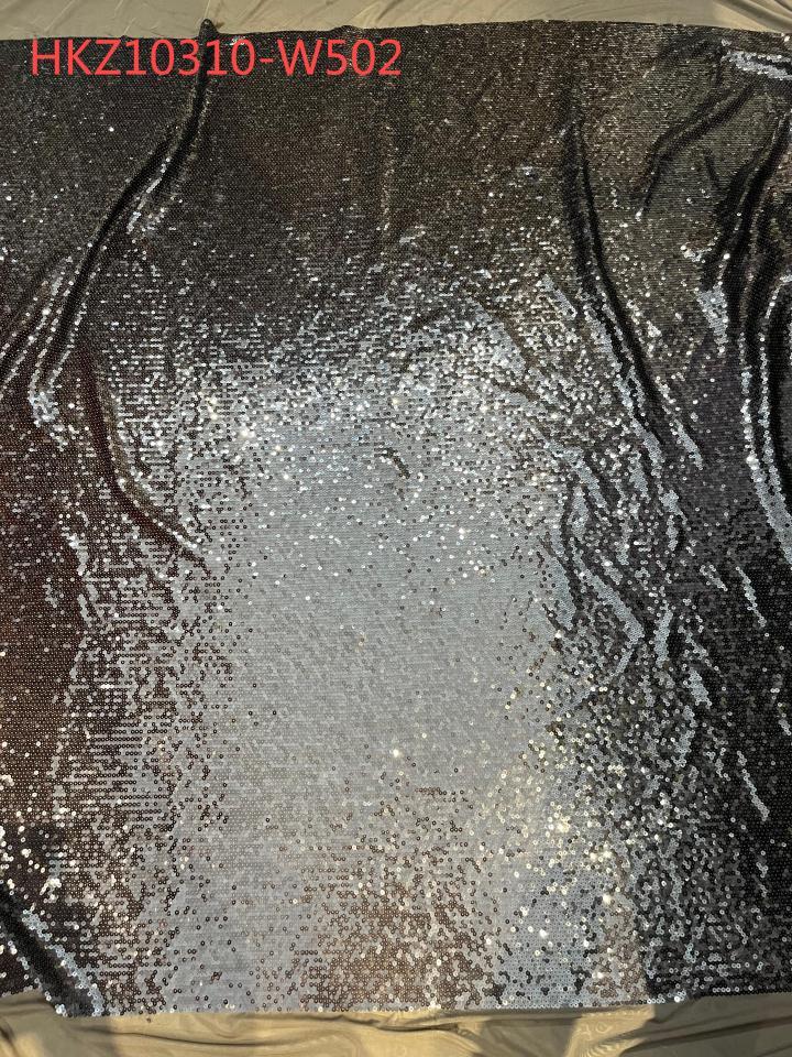 Dark Brown Sequins Embroidery With Soft Mesh HKZ10310  sequins embroidery factory