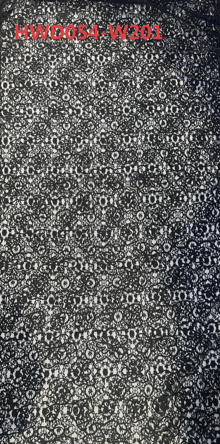 HWD054 High Quality Wholesale Lcae Embroidery Full Florals Breathable Soft Fabric Durable Textile  sequins embroidery factory