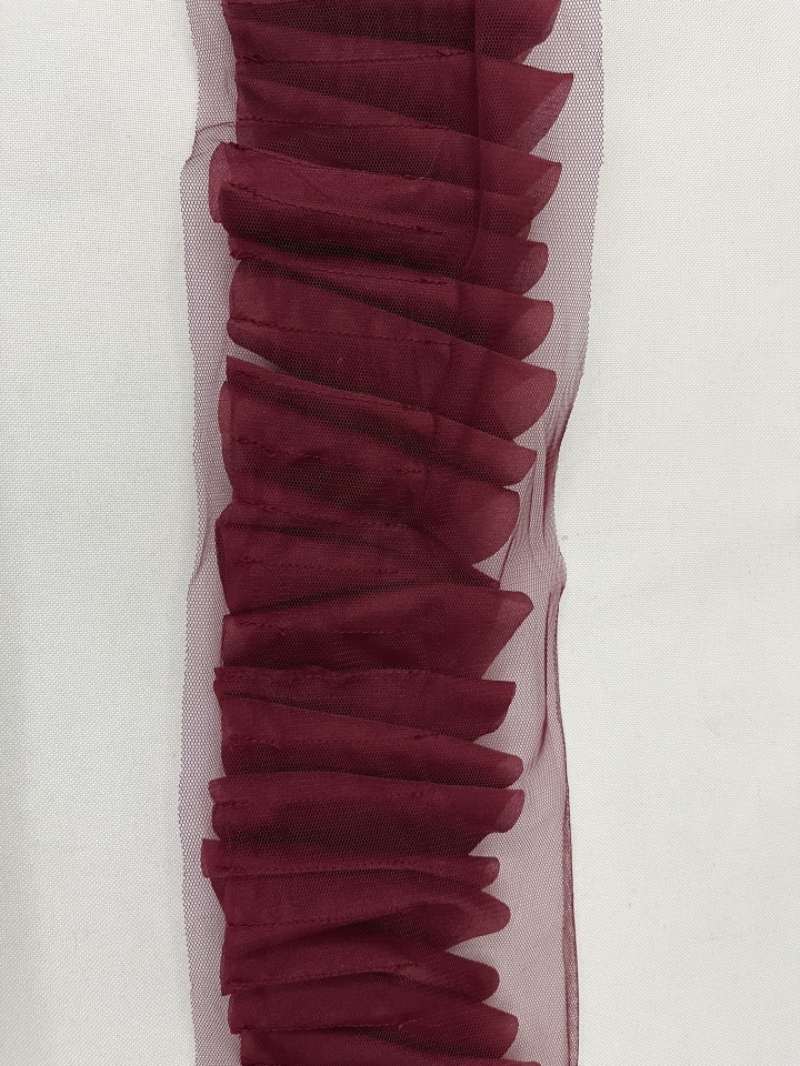 High Quality Wholesale Red Trim Breathable Soft Fabric Durable Textile CL-008-5  sequins embroidery factory