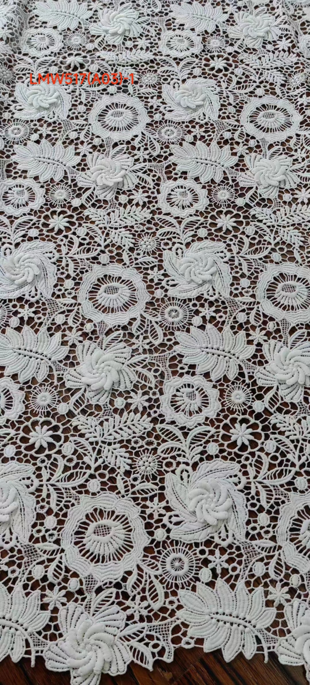 New Trending Fashion Fabric Flowers and Plants Pattern Chemical Embroidery  LMW517(A03)-1  