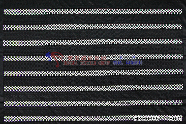 Simple Black Stripe Pattern Leather Base Laser Embroidery Fabric for A/W HKH6365  Laser Embroidery Fabric,fashion fabric,embroidery lace