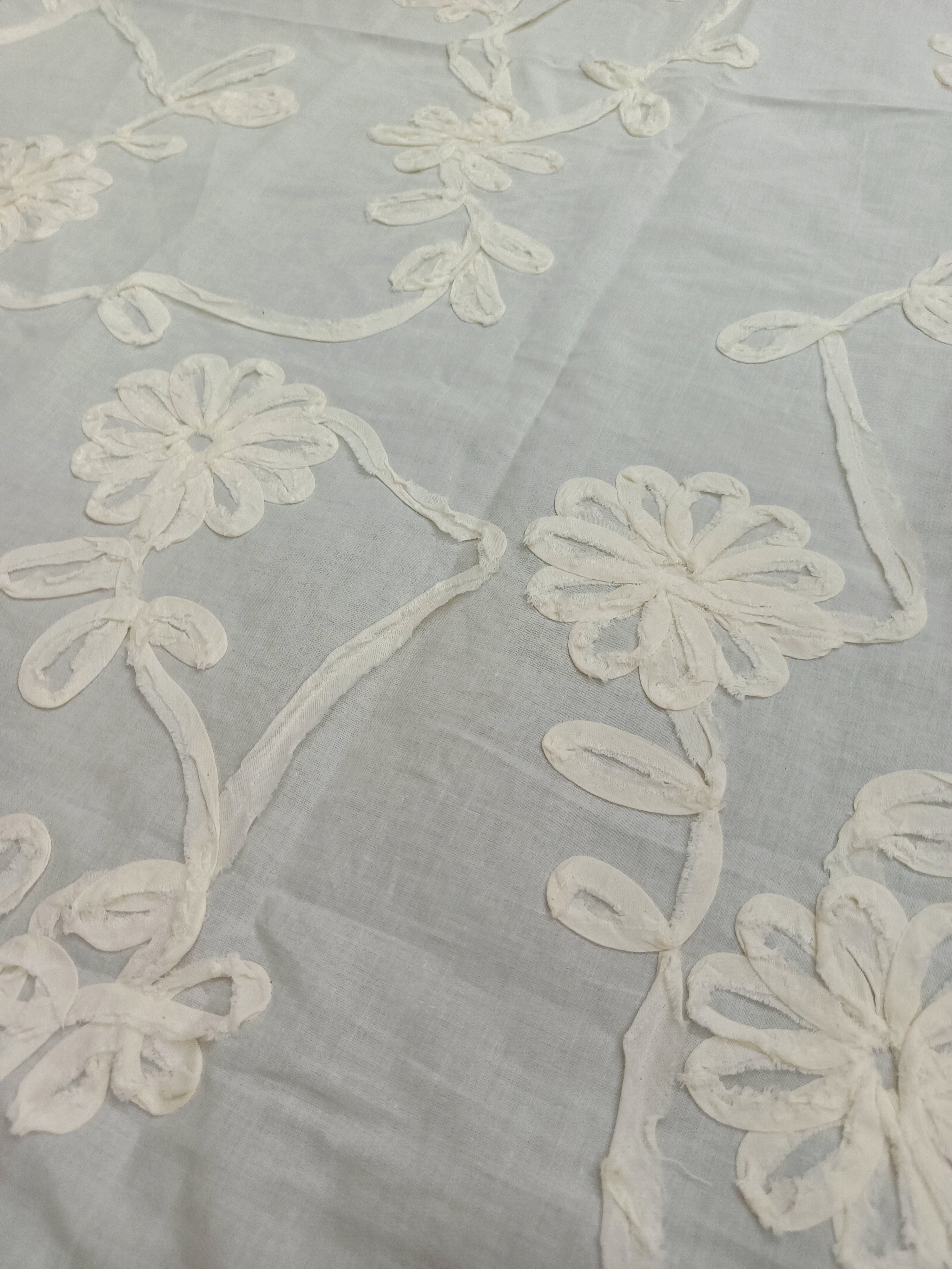 Bule or white flower Pattern Cotton fabric LMPDX10188(A38)  