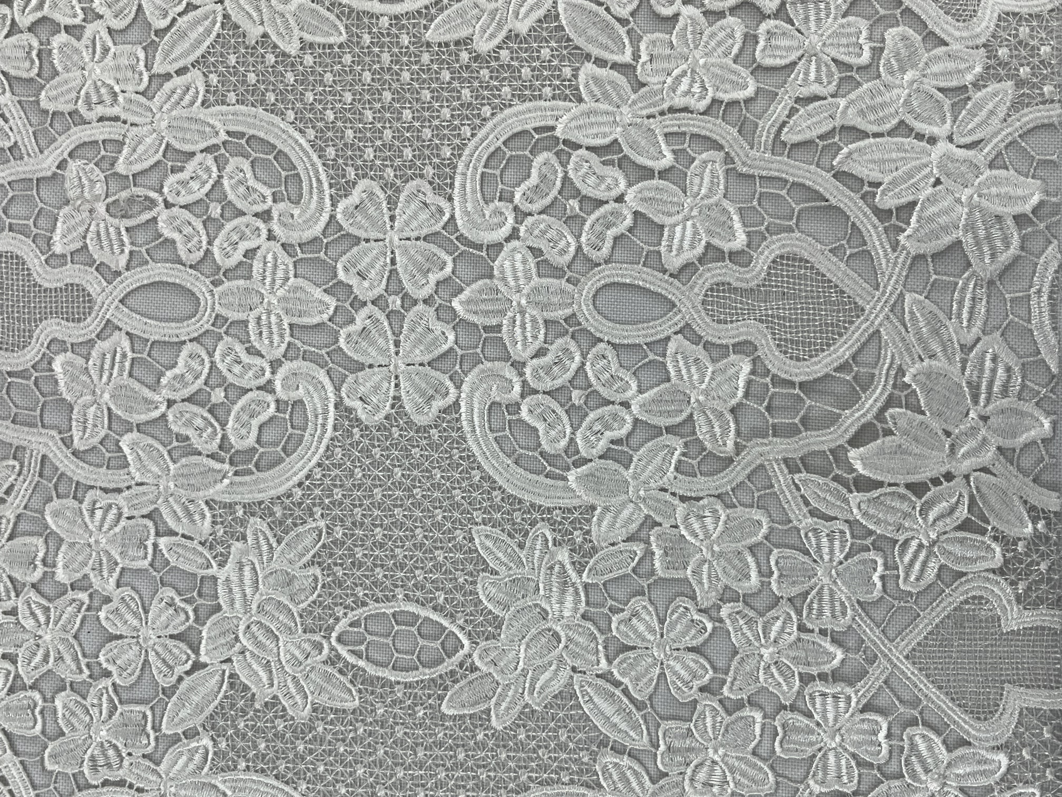 Flower Pattern  Chemical Embroidery HKS5378---W001   