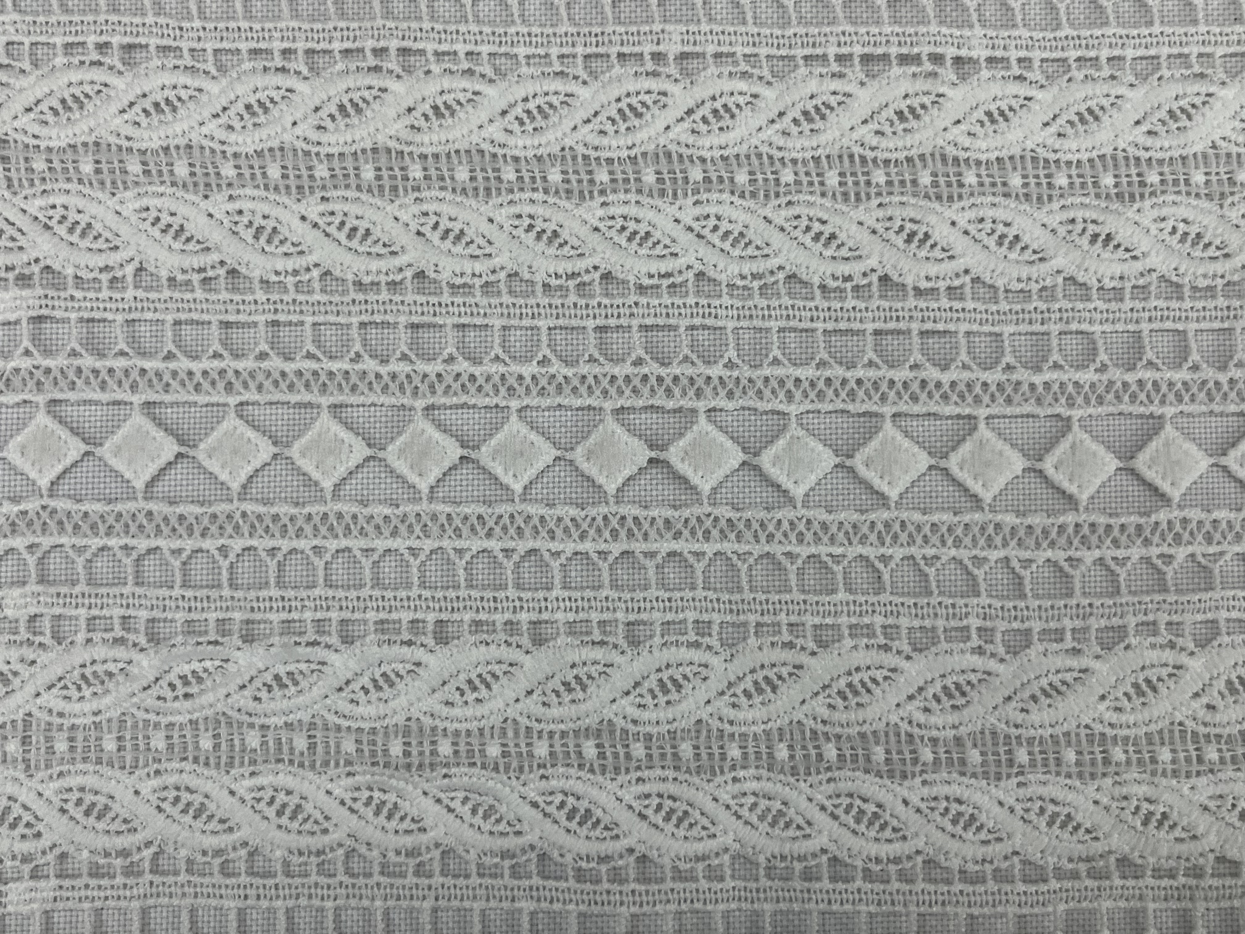 Geometry Pattern Chemical Embroidery HKS6114--CW001   