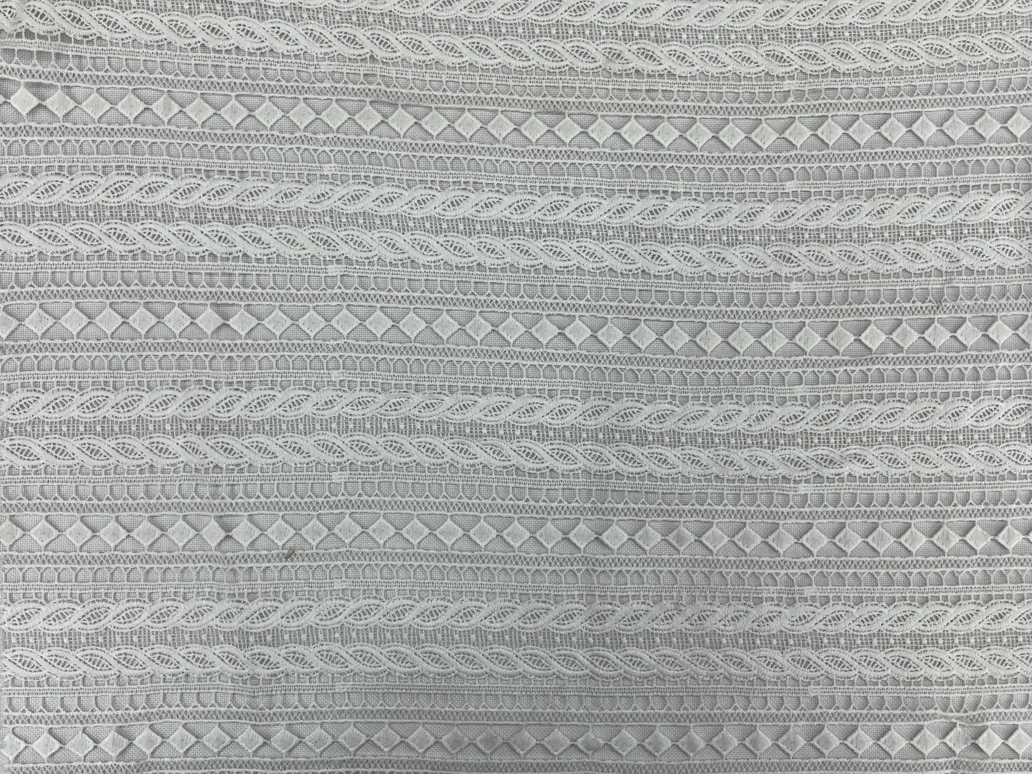 Geometry Pattern Chemical Embroidery HKS6114--CW001   