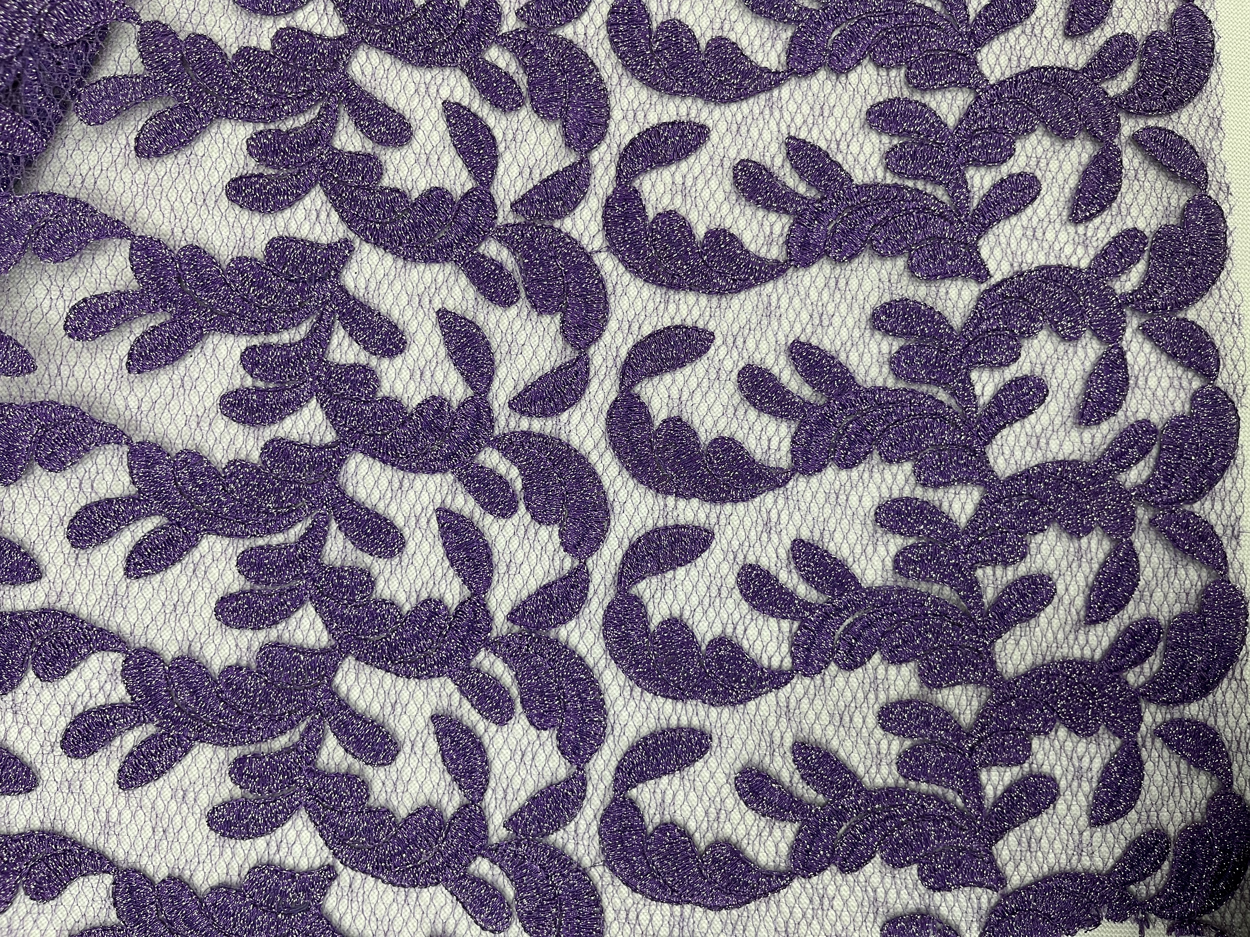 Purple stain Plain Embroidery HKP3437----W905  