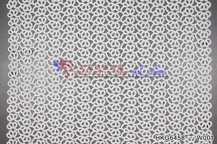 Designable White Cording Embroidery  HKG6458---W001  