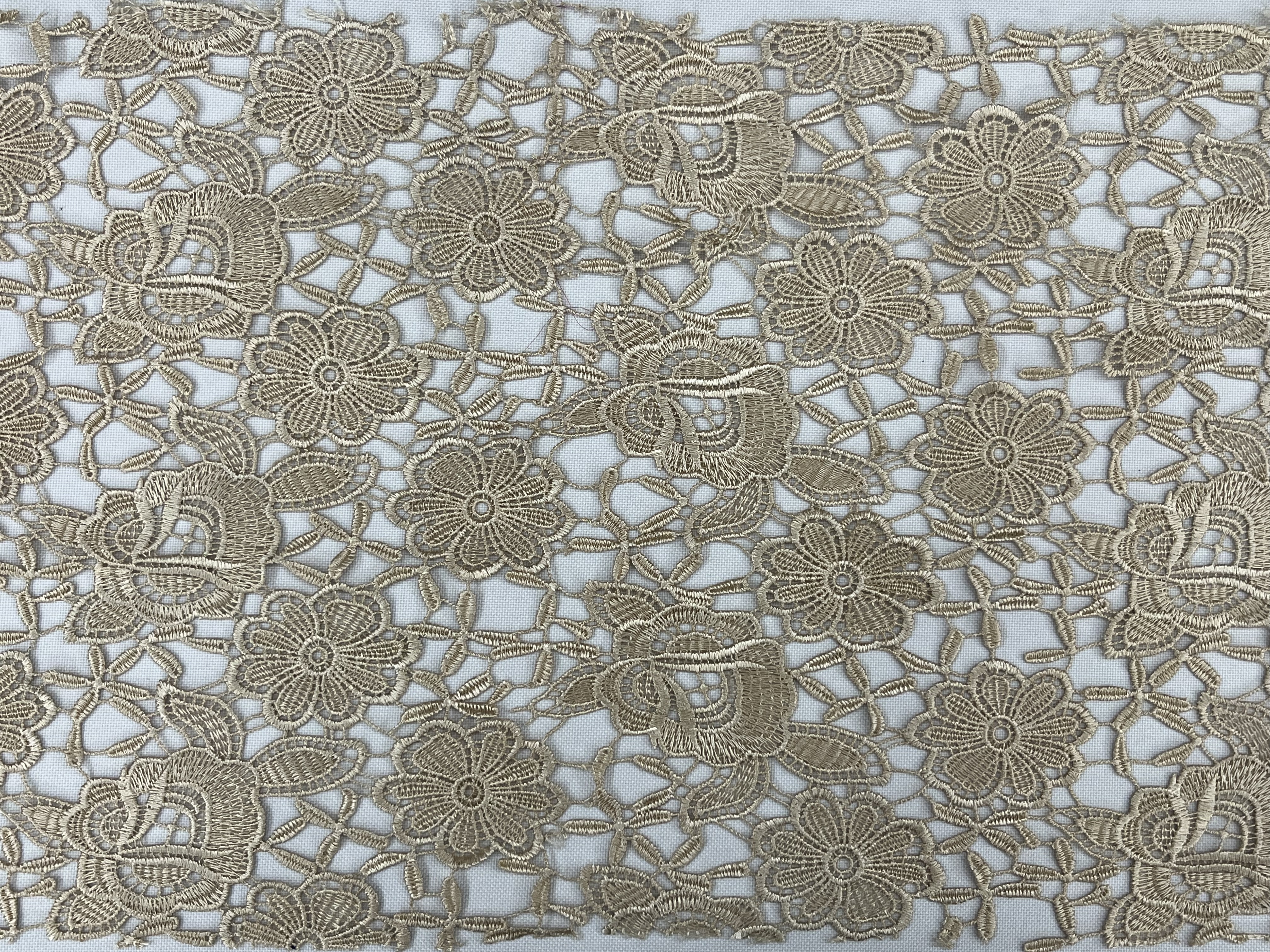 Flower Pattern Chemical Embroidery HKS4705---W001  