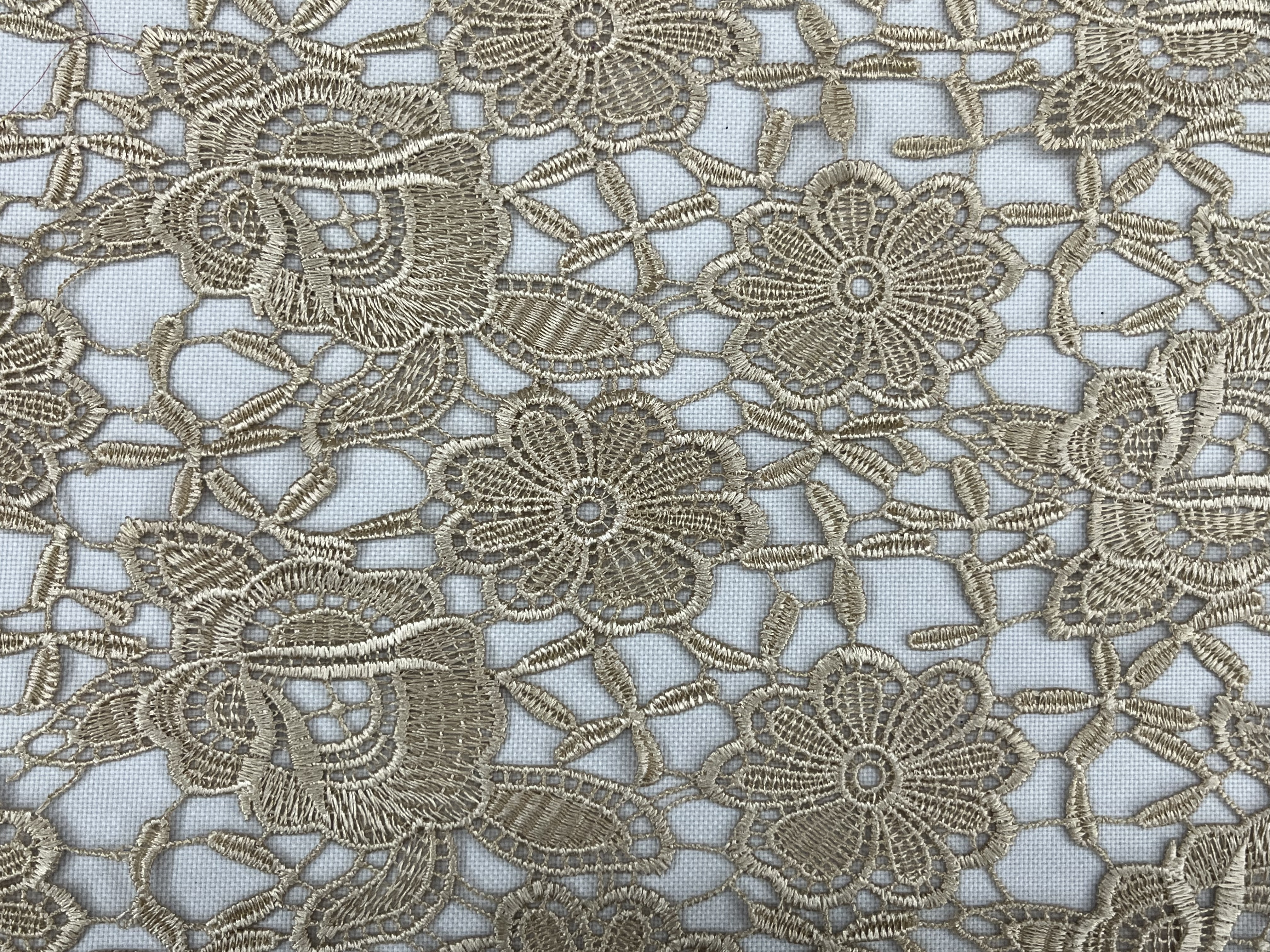 Flower Pattern Chemical Embroidery HKS4705---W001  