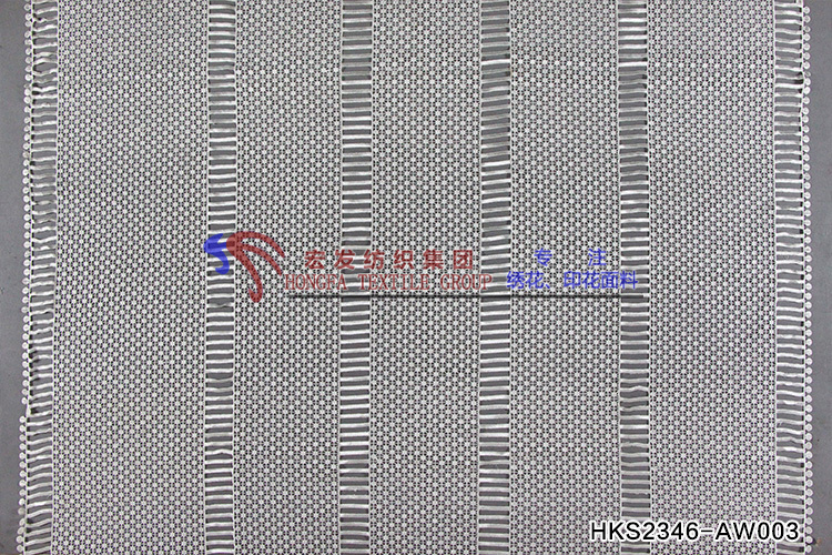 Designable round Pattern  Chemical Embroidery  HKS2346-AW003  