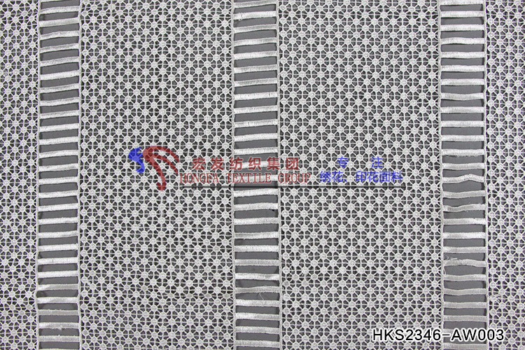 Designable round Pattern  Chemical Embroidery  HKS2346-AW003  