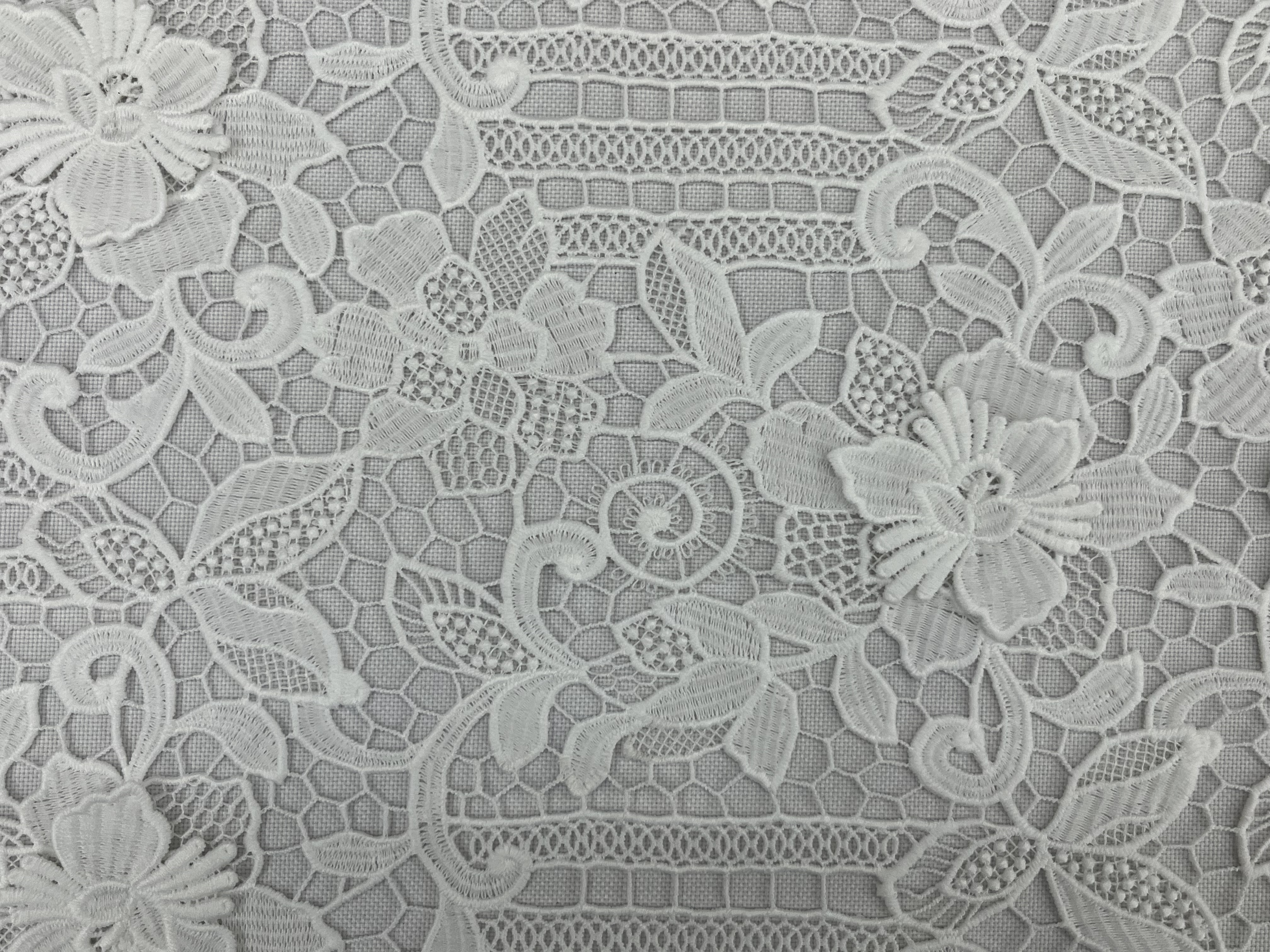 Flower and Leaf Pattern Chemical Embroidery LMW019(A03)-1  Flower-and-Leaf-Pattern,Chemical