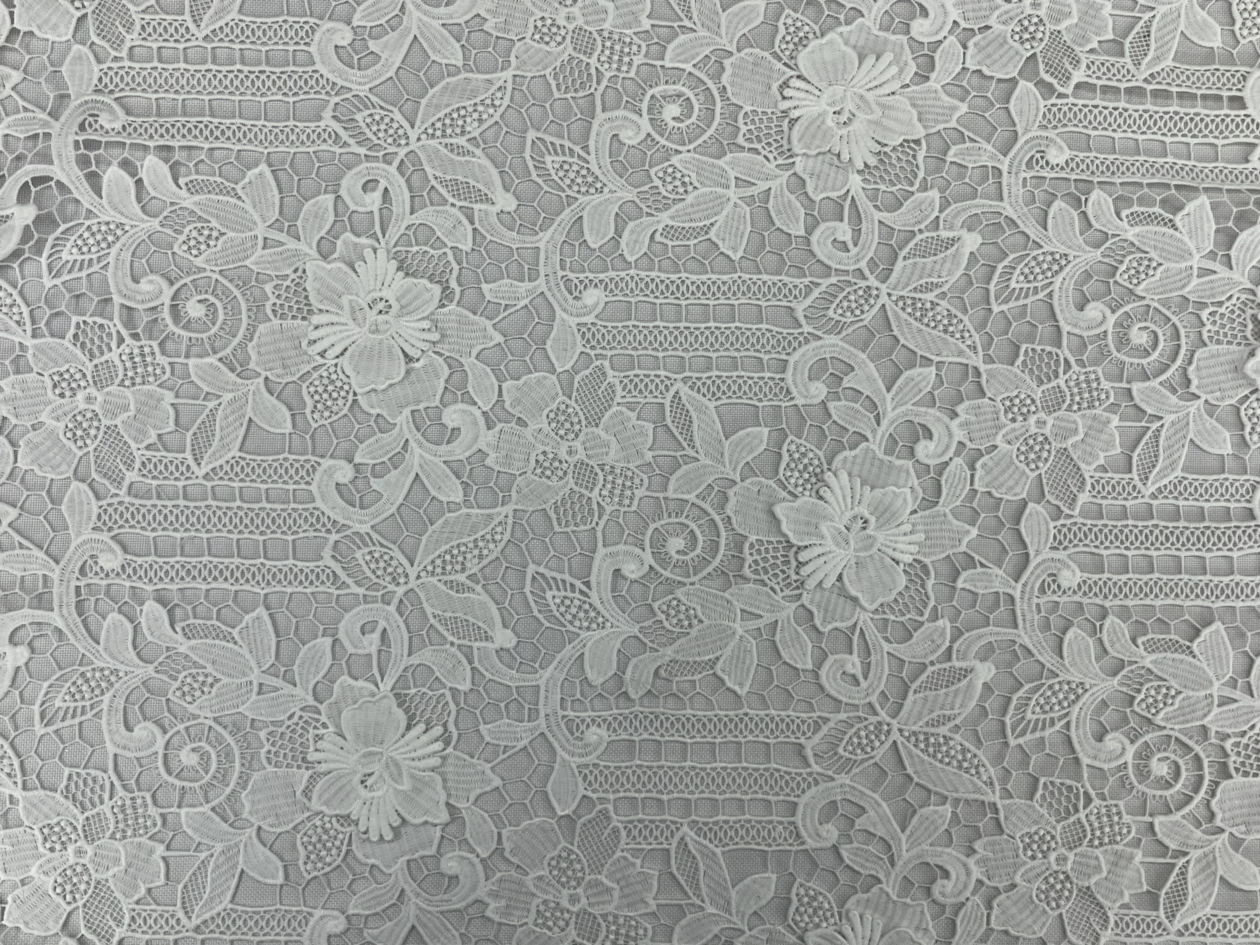 Flower and Leaf Pattern Chemical Embroidery LMW019(A03)-1  Flower-and-Leaf-Pattern,Chemical