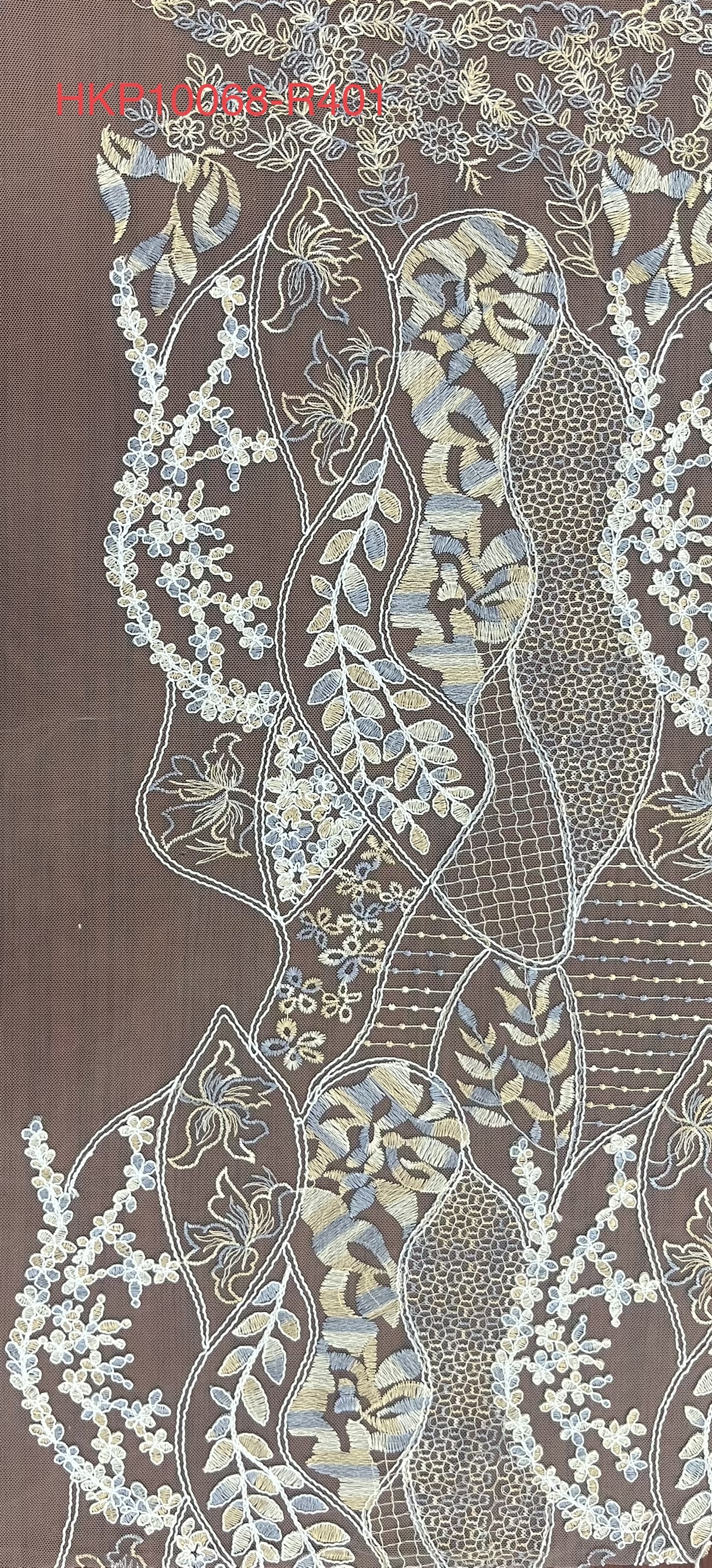 Creative foliage Pattern Plain Embroidery HKP10068-R401  