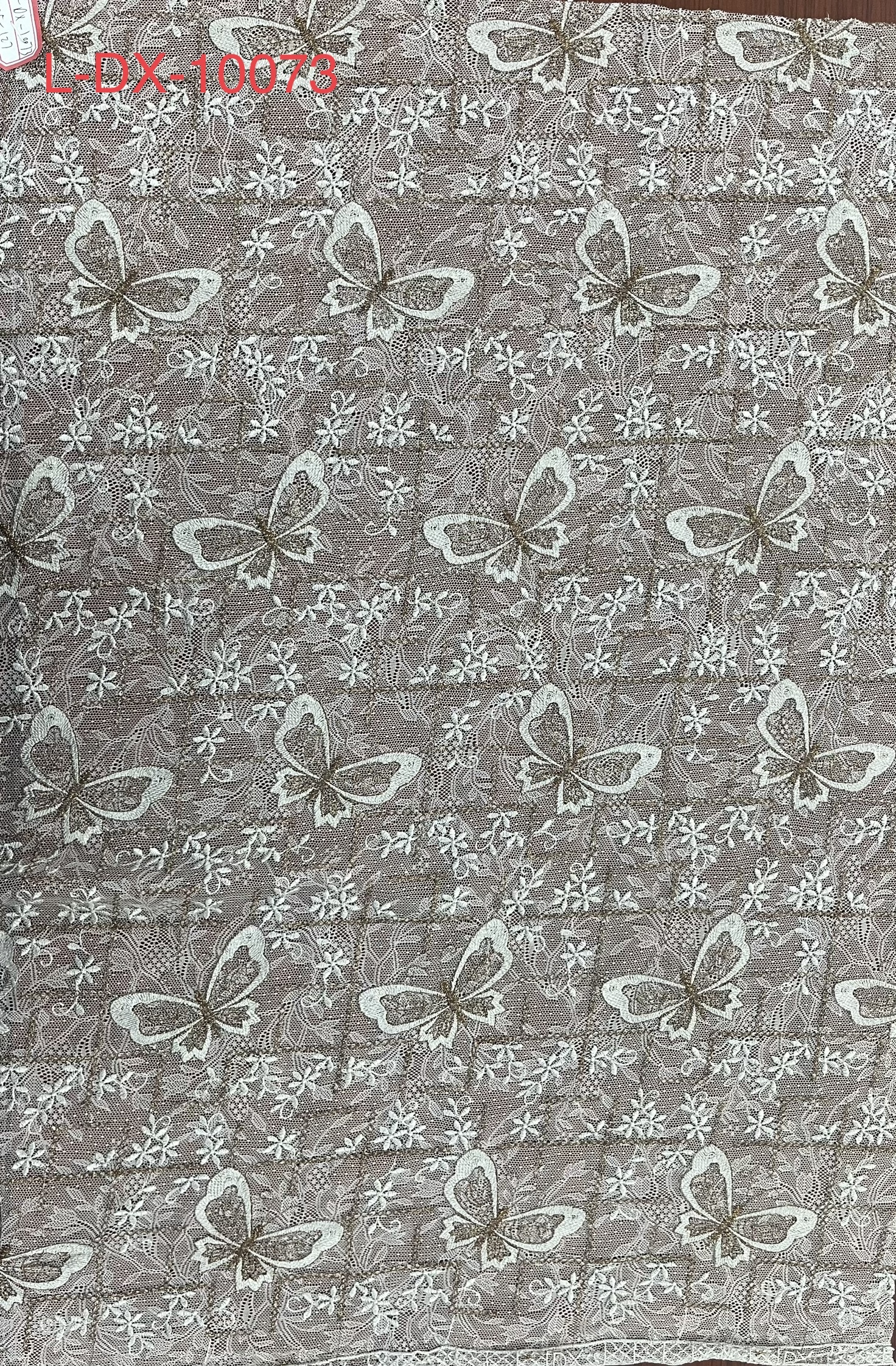 Designable Butterfly Pattern Lace Fabric L-DX-10073  