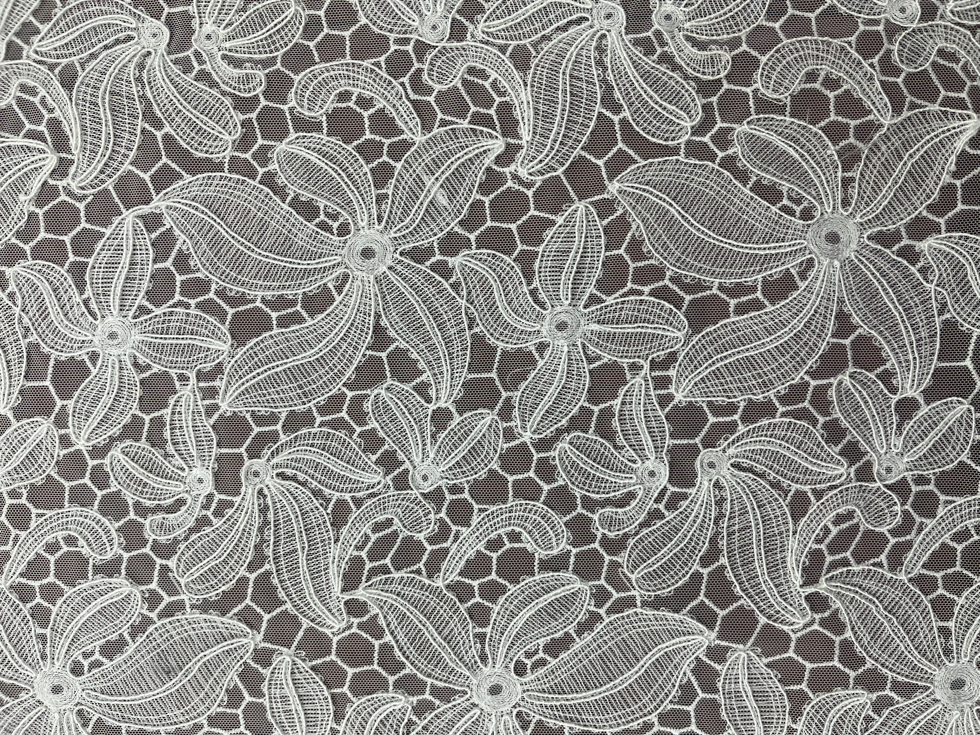 Creative reticulation and Folium japonicum pattern Plain Embroidery HKP10072-R401  