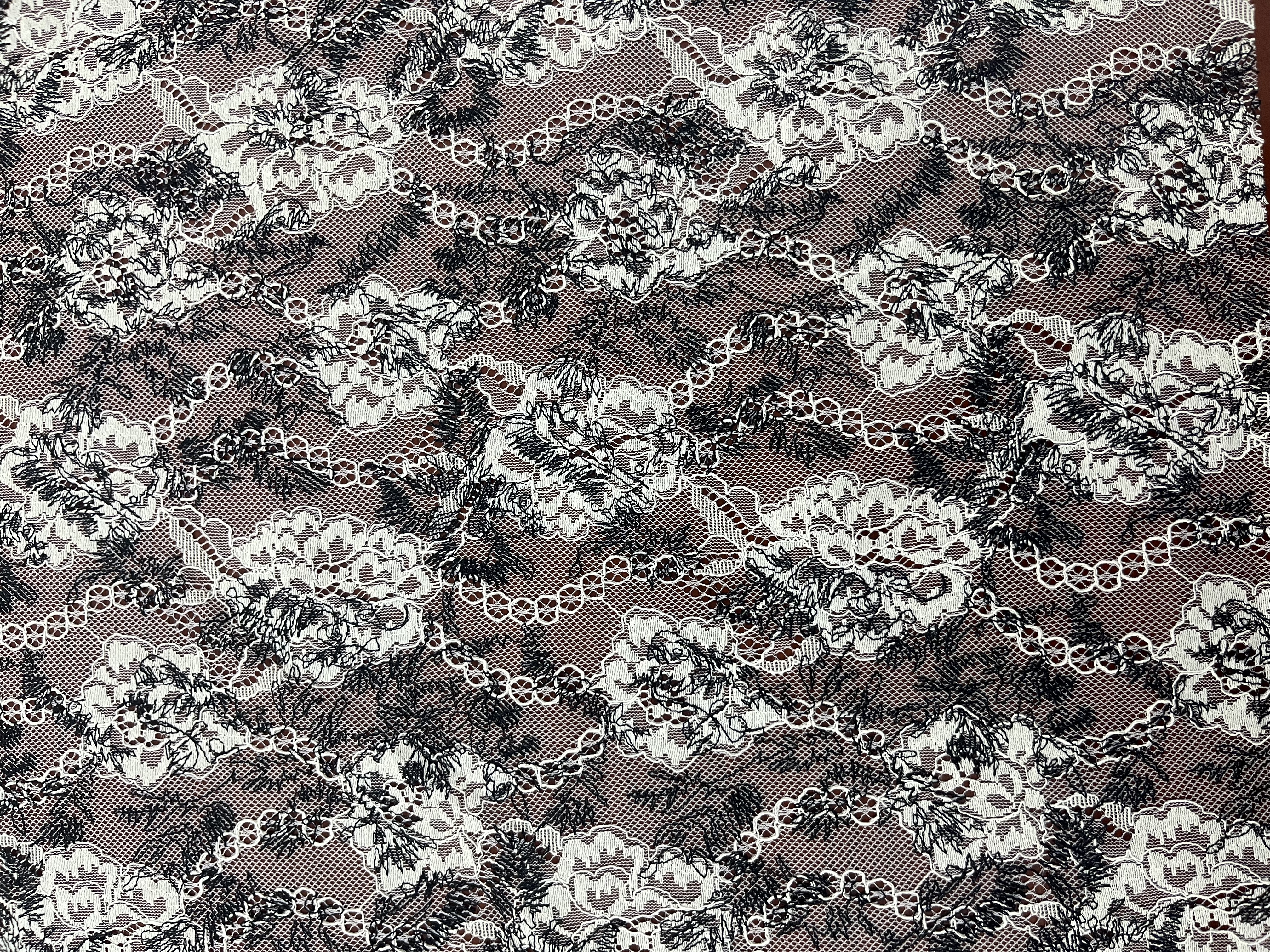 Elegant design Pattern Lace Fabric   L-DX-10070  