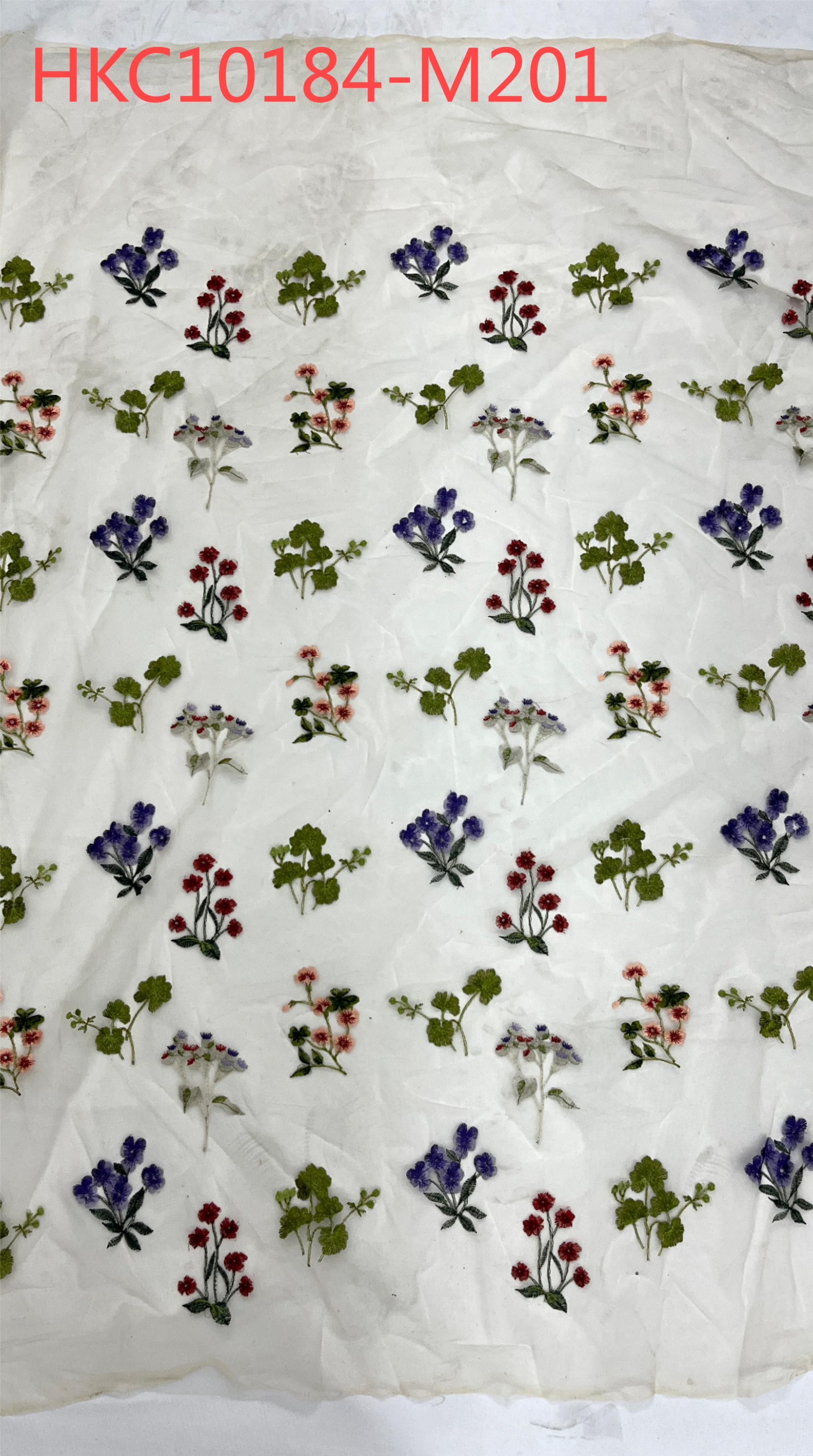 New Styles colorful embroidery and plain embroidery HKC10184  embroidery fabric,fashion embroidery fabric,textile