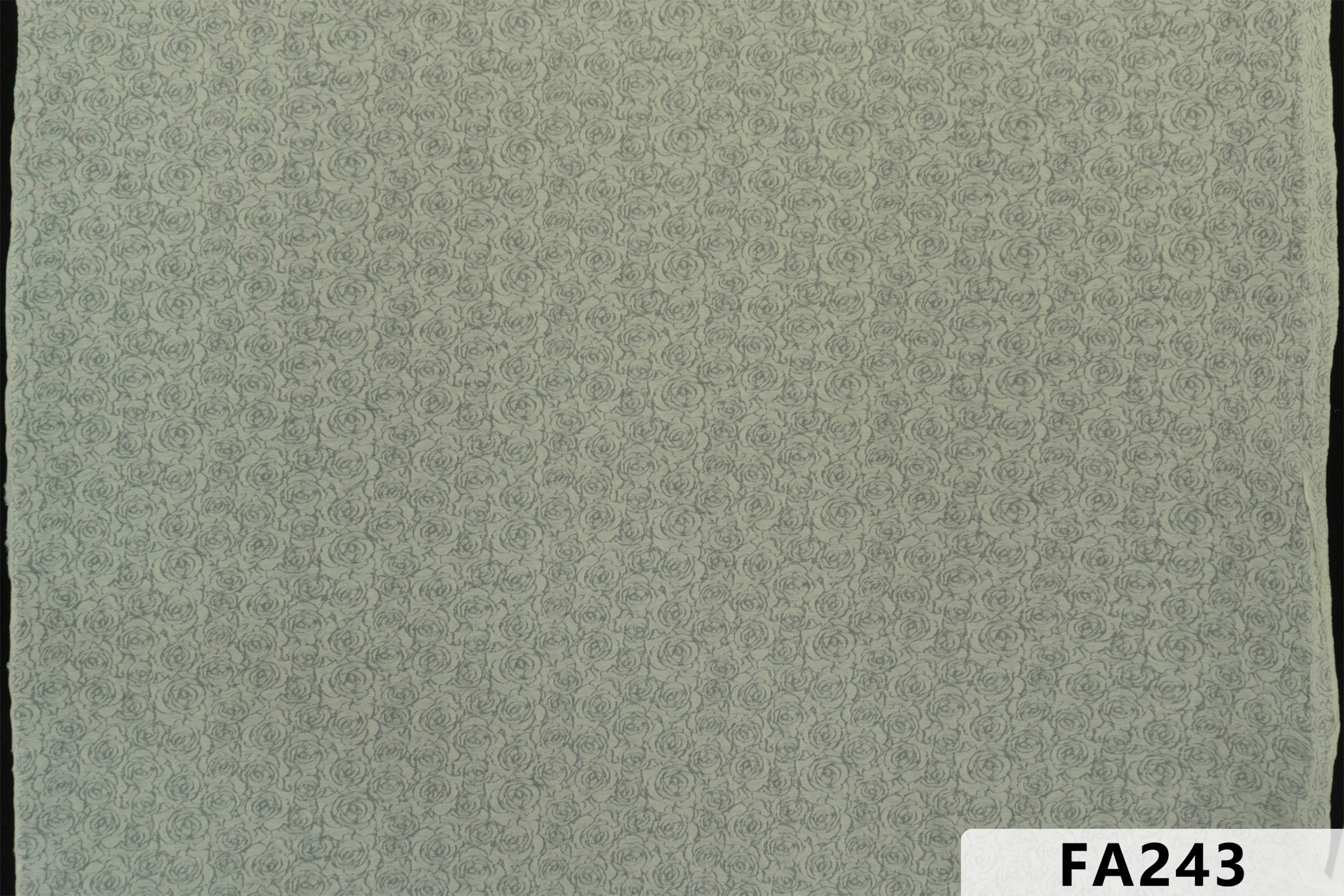 Simple Wrinkle Fabric Embroidery With Roses FA243  sequins embroidery factory