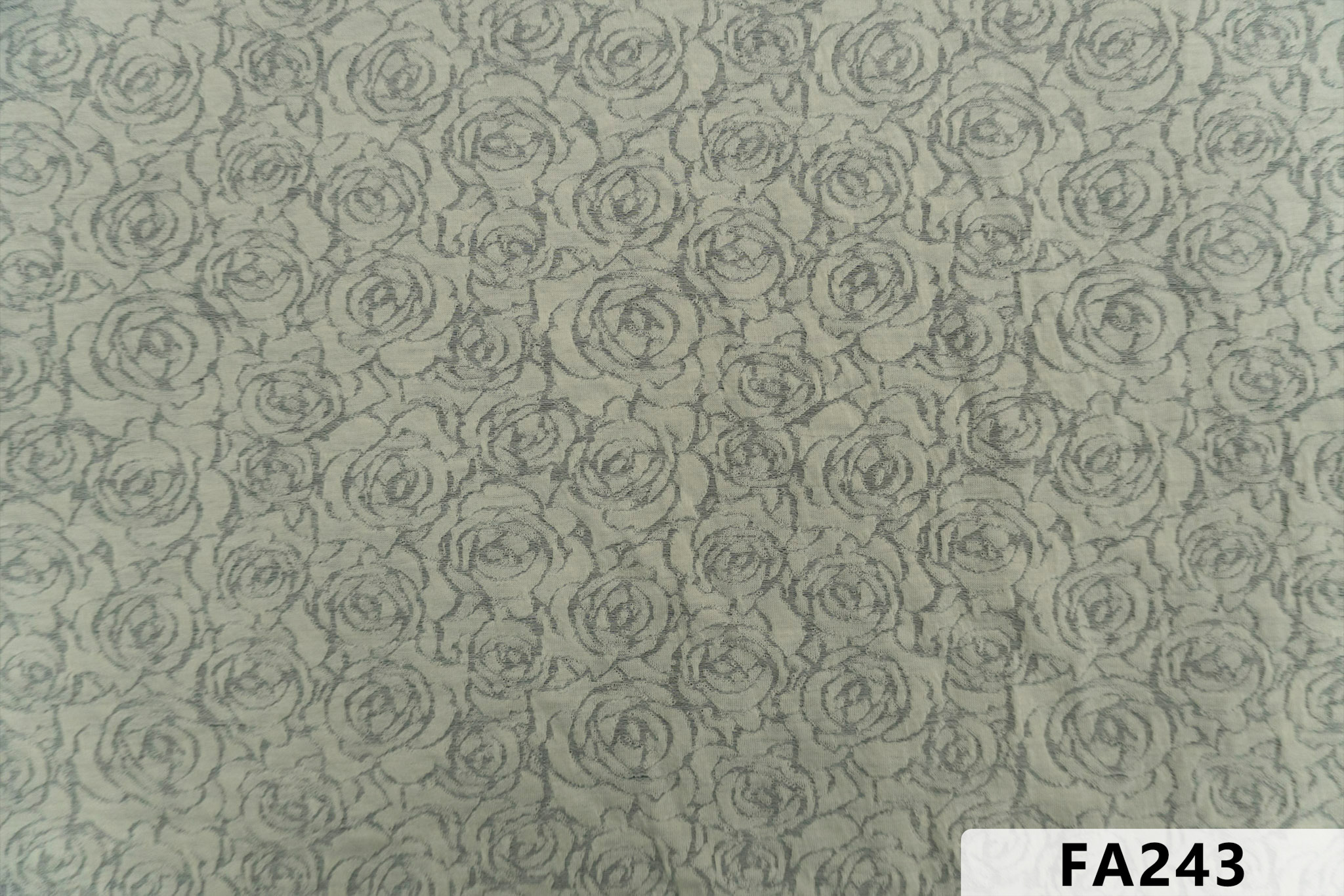 Simple Wrinkle Fabric Embroidery With Roses FA243  sequins embroidery factory