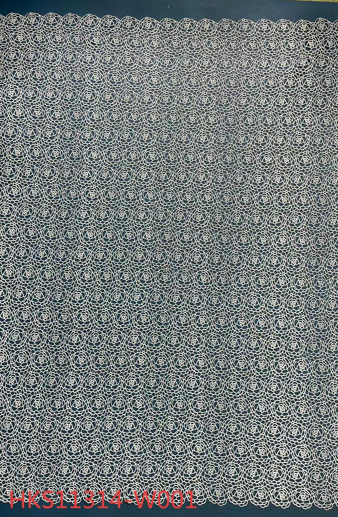  White Imitation weaving Pattern With Chemical Embroidery HKS11314  embroidery fabric,fashion embroidery fabric,textile