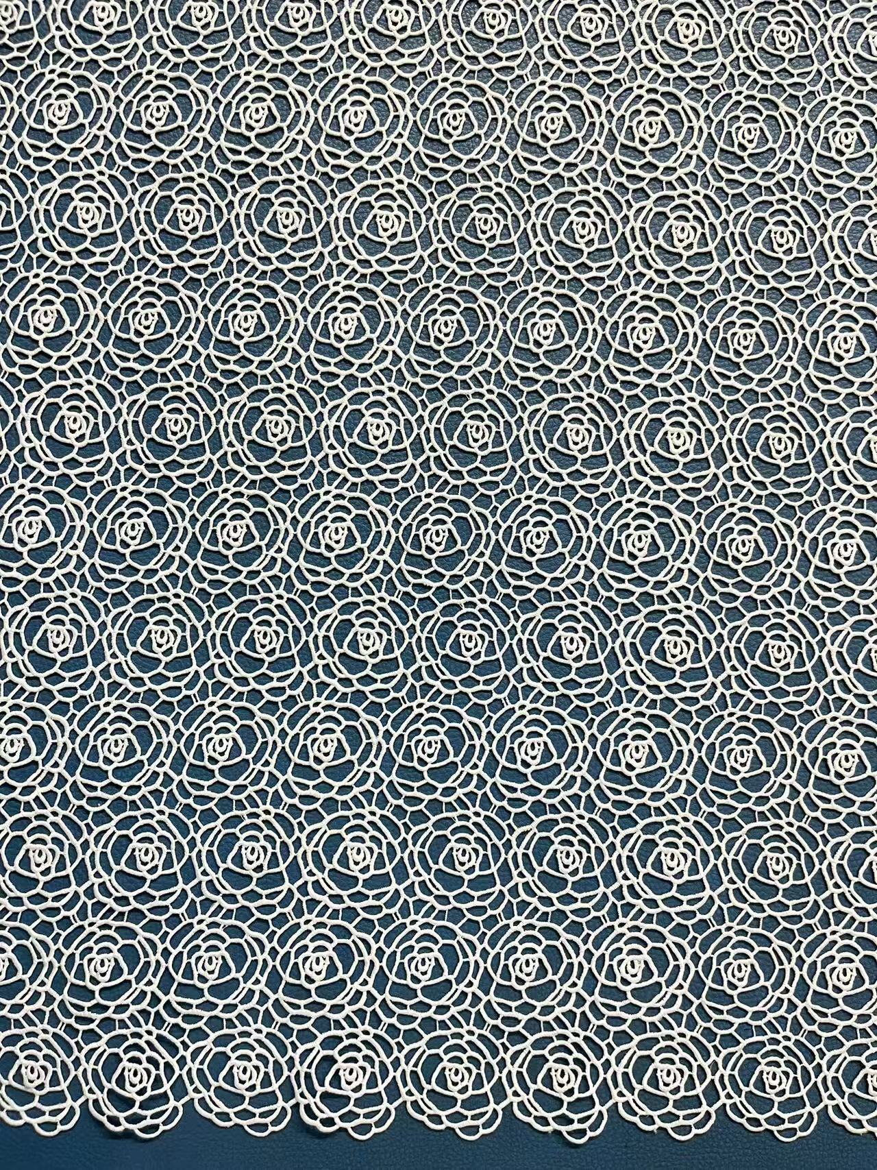  White Imitation weaving Pattern With Chemical Embroidery HKS11314  embroidery fabric,fashion embroidery fabric,textile