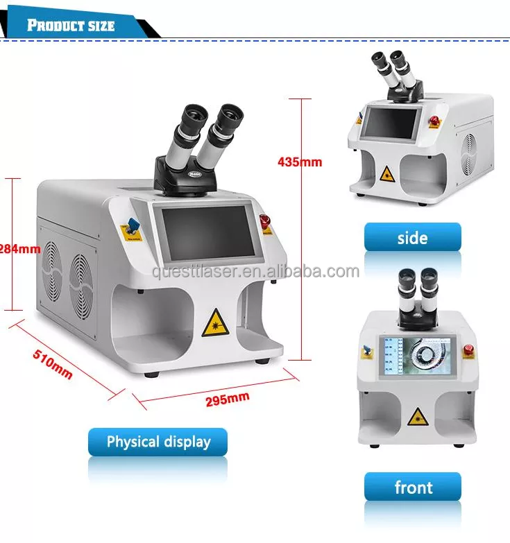 Mini one desktop style jewelry laser welding machine for golden silver diamond