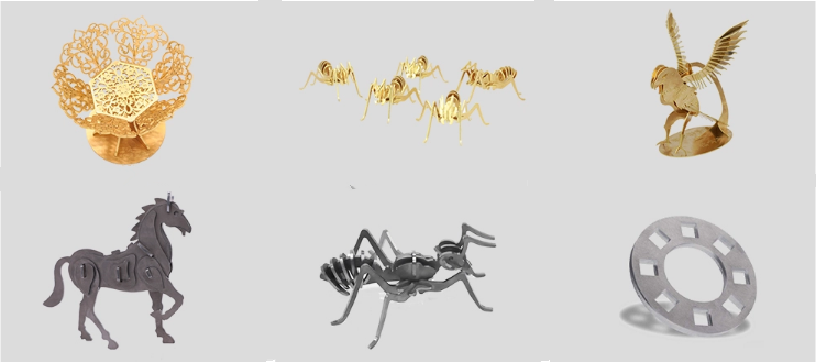 1000 watts high precision laser cutting metal shapes machine  