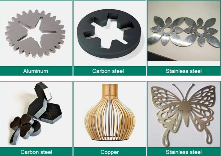 1000 watts high precision laser cutting metal shapes machine  