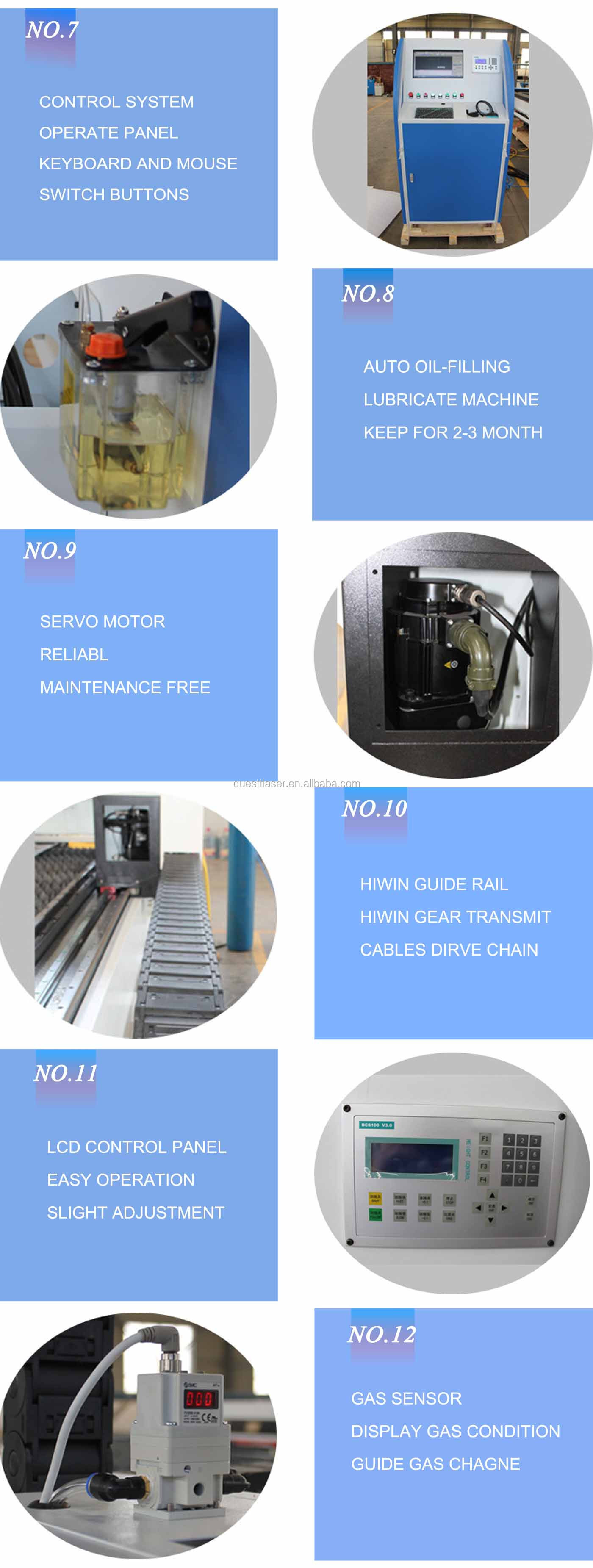 Raycus 3-axis CNC  6000w 8000w 10000w Laser Cutter Water Cooling for Sheet Metal  