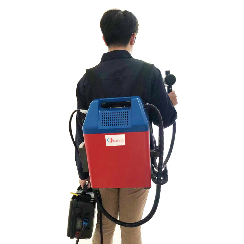 100W Backpack Laser Cleaning Machine Rust Removal laser cleaning ...
