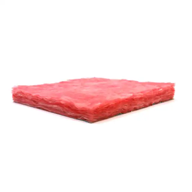 BOYOU good price with R1.3 R2 R2.5 R3 R4 R7 R13 R19 R30 Pink tech Pink/yellow color fiberglass glass wool roll blanket felt batt  