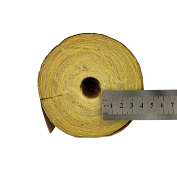 Hot steam pipeline fireproof tube insulation rock and glass wool pipe cover 80kg 120kg 25mm 1.5inch  