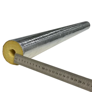 Hot steam pipeline fireproof tube insulation rock and glass wool pipe cover 80kg 120kg 25mm 1.5inch  