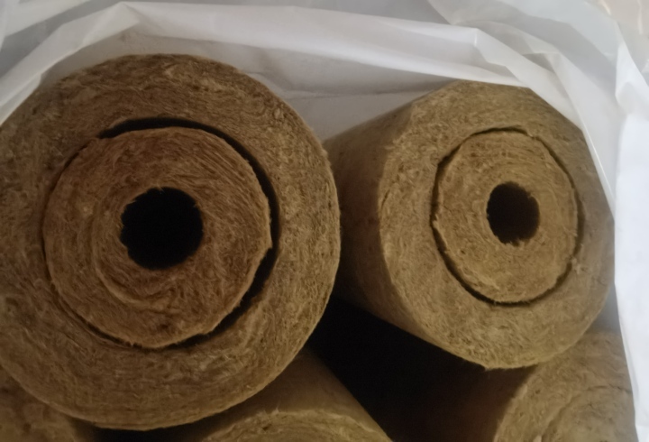 Hot steam pipeline fireproof tube insulation rock and glass wool pipe cover 80kg 120kg 25mm 1.5inch  