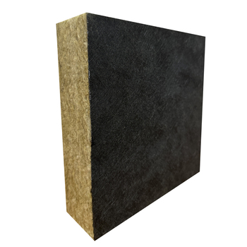 Black tissu wrapped foil fireproof rock wool board thermal Insulation stone wool board A1 class fireproof insulation  
